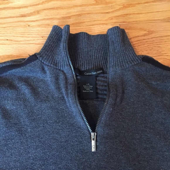 Calvin Klein Quarter Zip Sweater - Picture 4 of 12